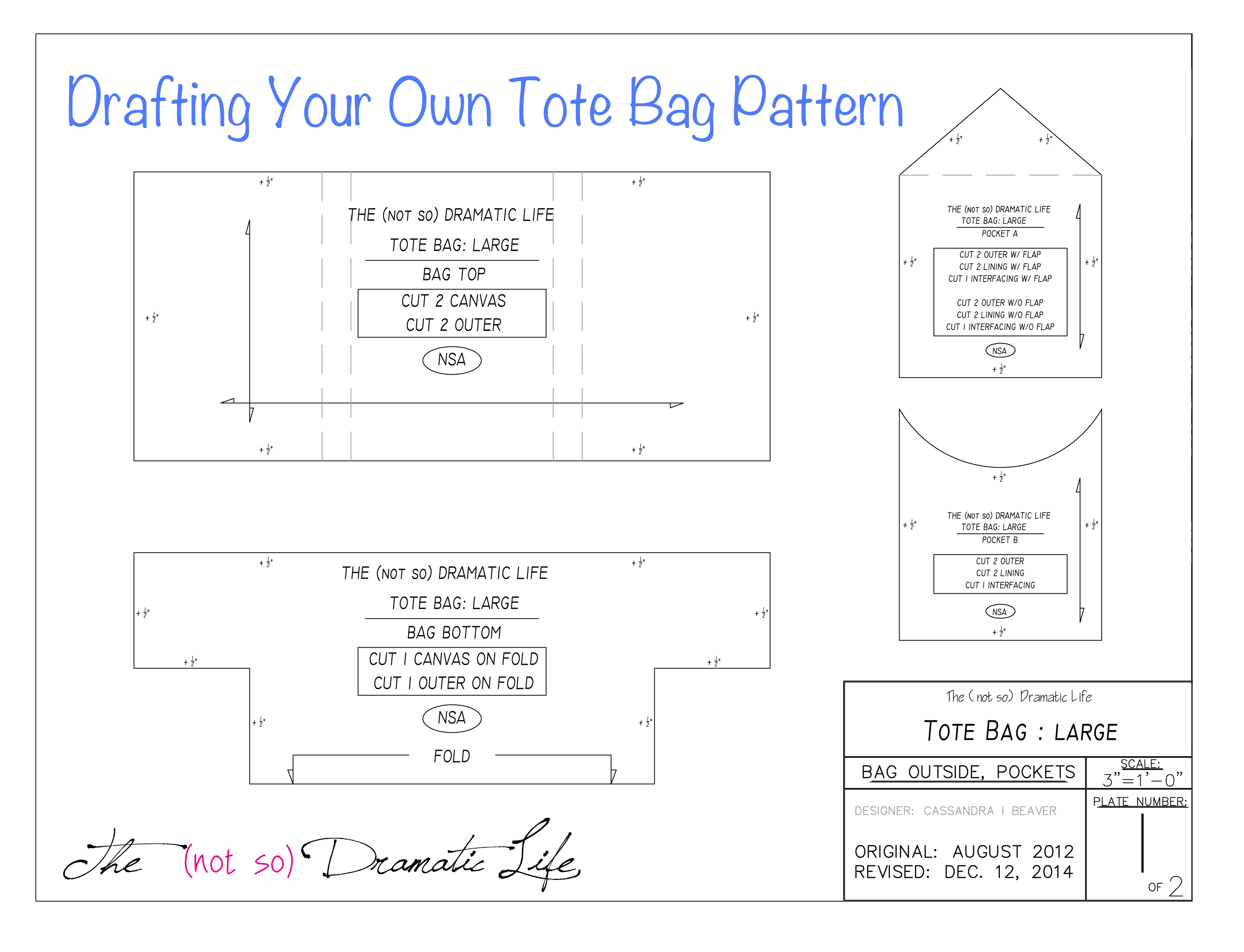 Hobo bag free sewing pattern - make your own stylish bag