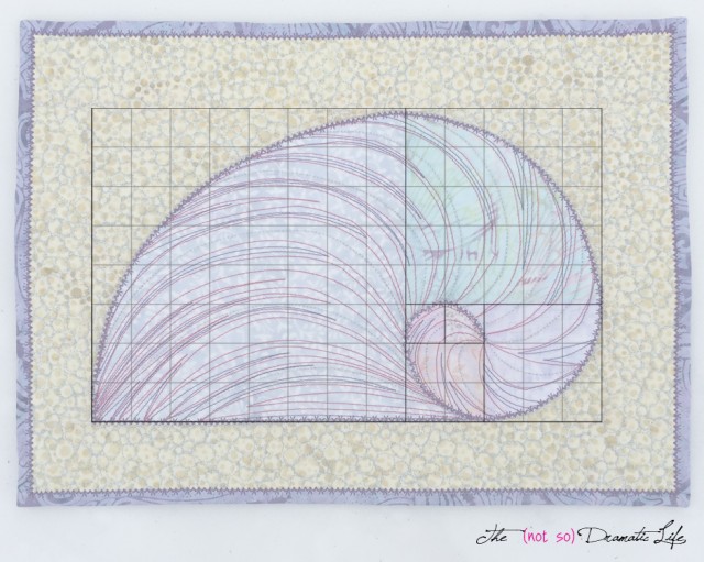 Fibonacci on the Seashore with Grid Overlay