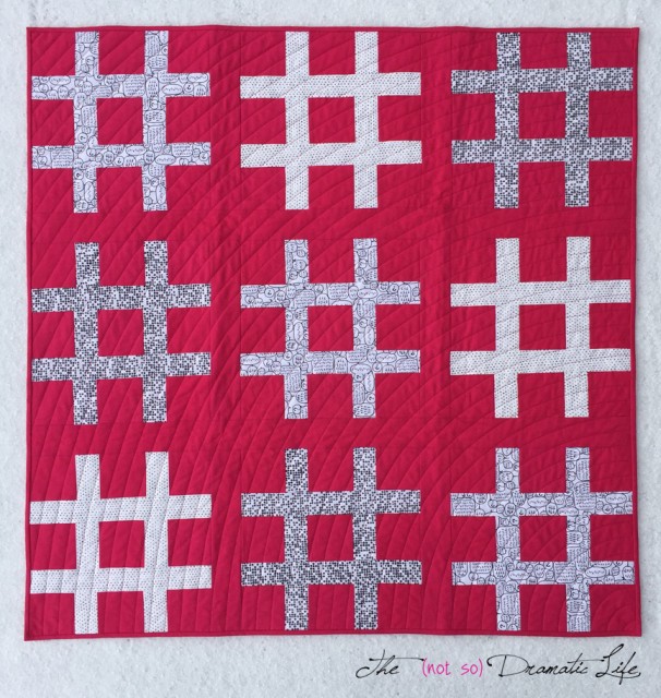 Sweet and Simple Hashtag Quilt The (not so) Dramatic Life