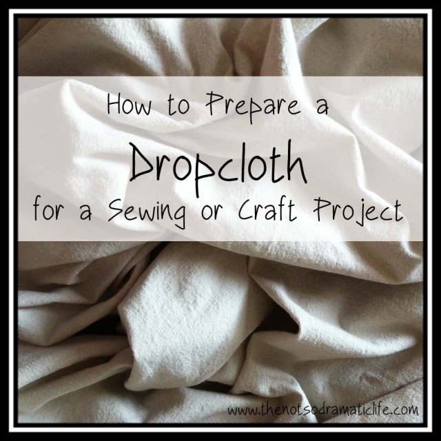 Preparing a Dropcloth