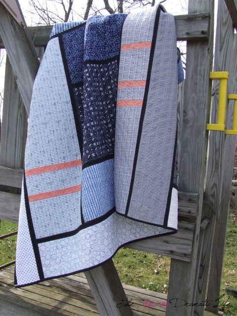 Modern Log Cabin Quilt