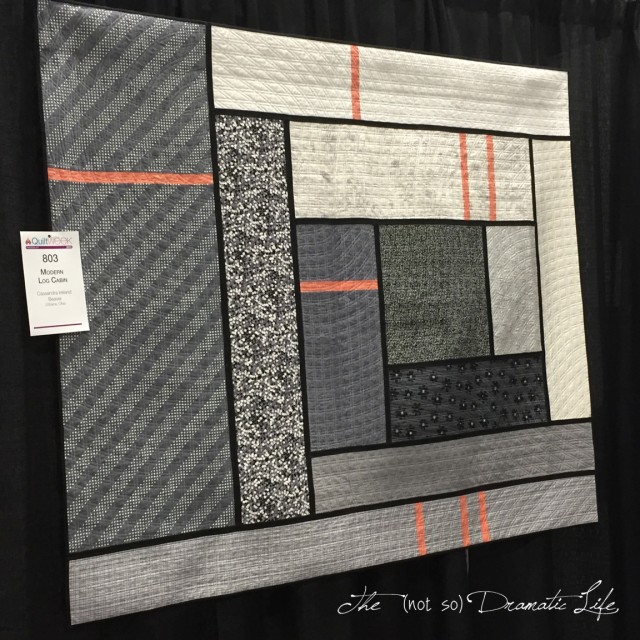 "Modern Log Cabin" at the American Quilter's Society Quilt Week Show in Paducah, Kentucky