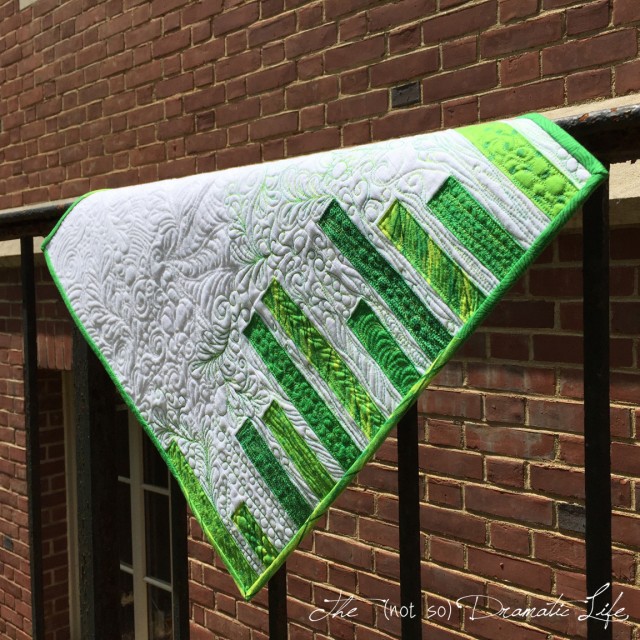 Green Graffiti Mini Quilt