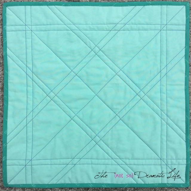 Simple Mini Quilt Back