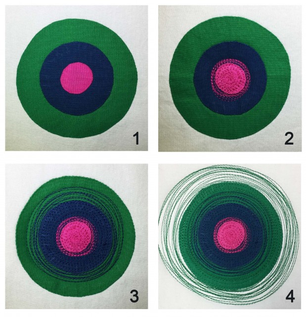 Circle Quilting Process